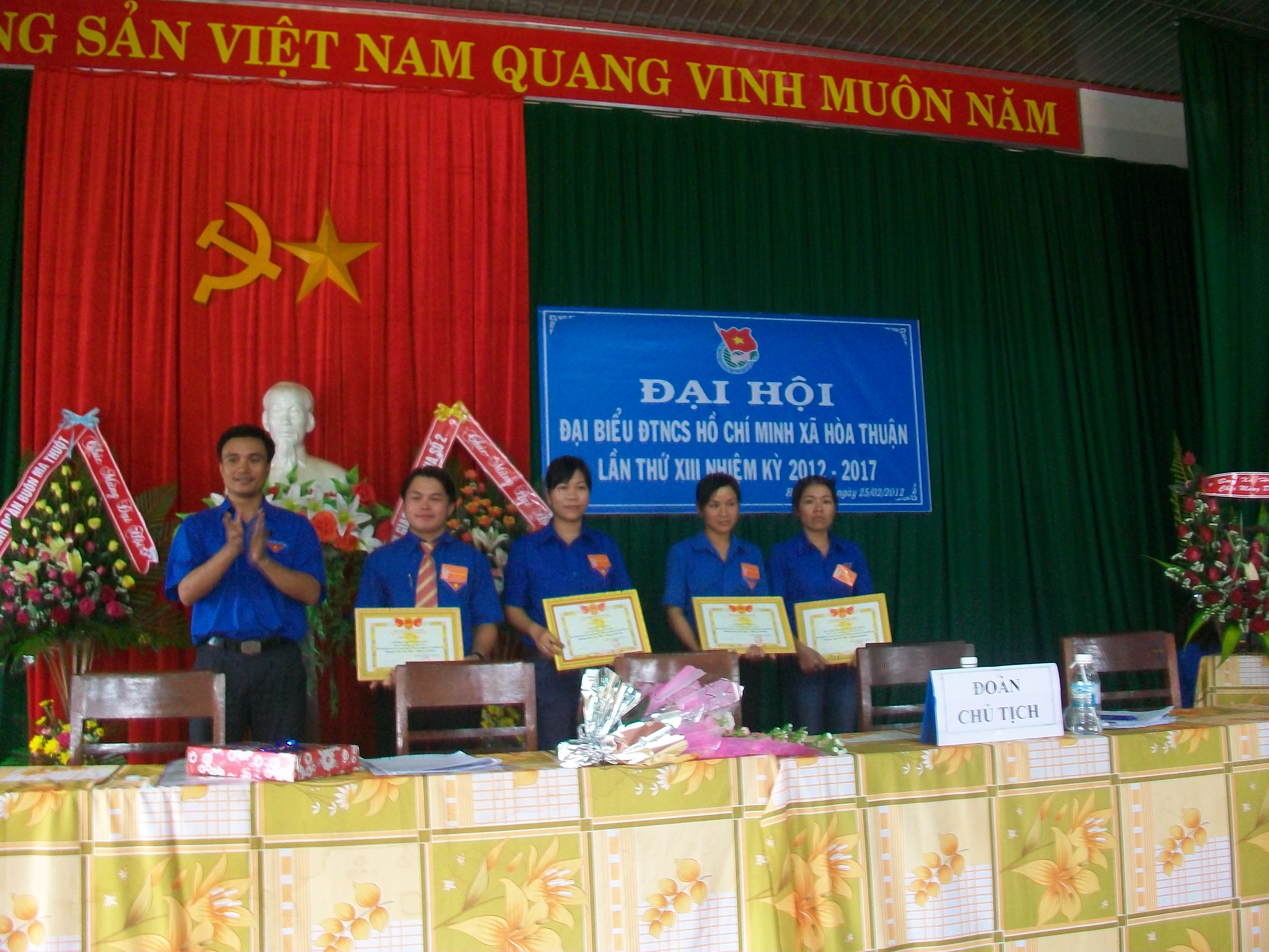 Đoàn xã Hòa Thuận (TP. Buôn Ma Thuột) tổ chức đại hội lần thứ XIII, nhiệm kỳ 2012 - 2017